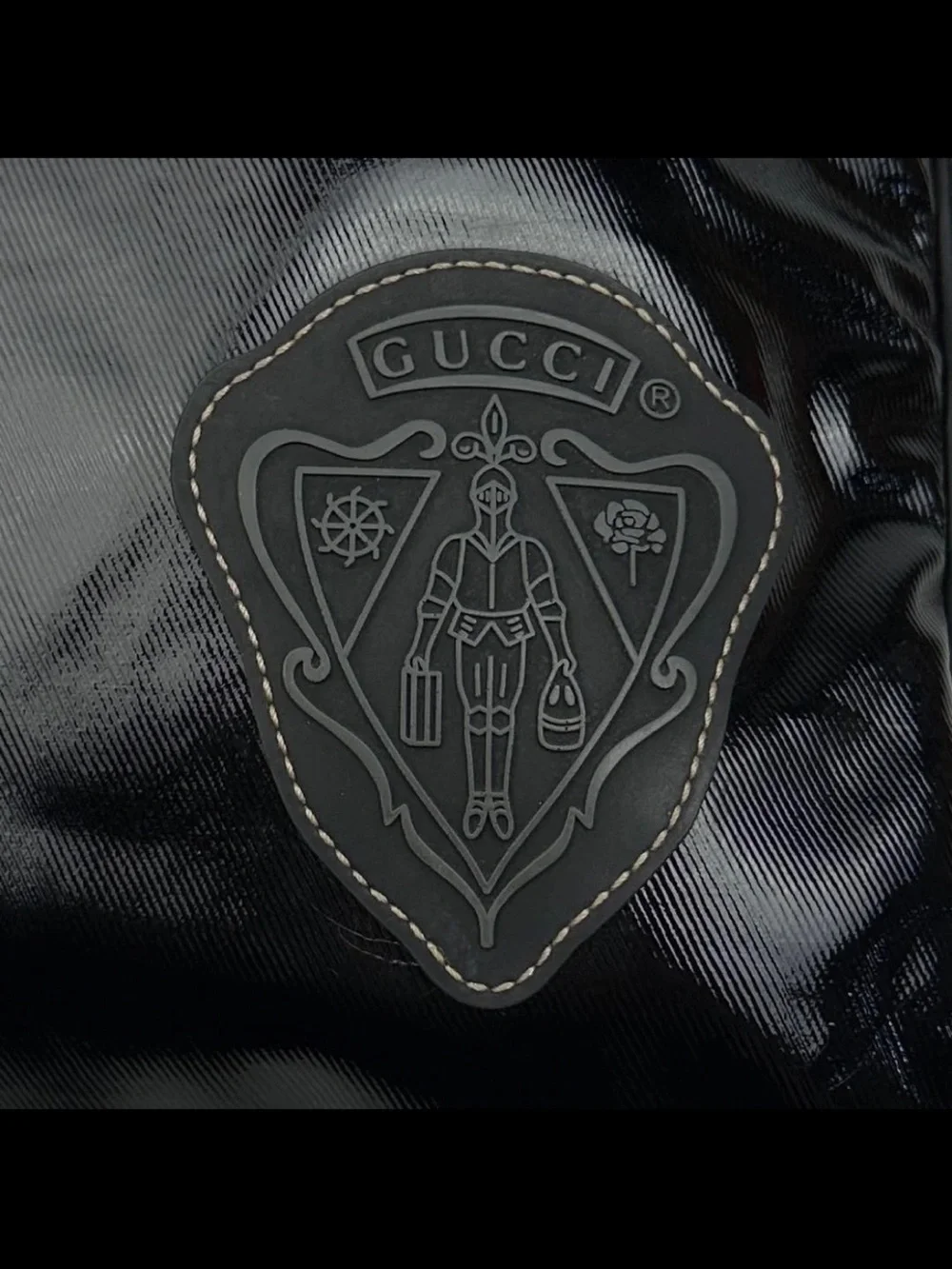 Gucci Black Patent Leather Crossbody Bag